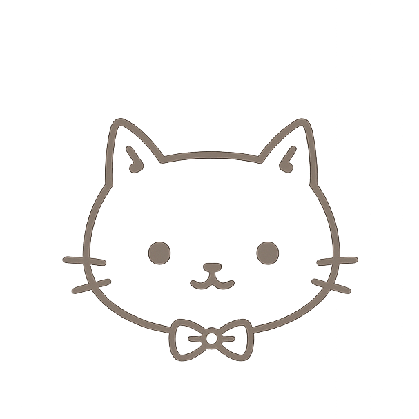 Skyla Studio creator designing cute stationery with her cat nearby